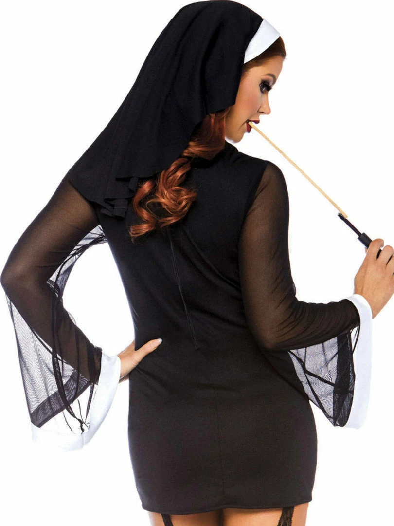 Leg Avenue Costumes Twisted Sister Sexy Nun Costume 2 Leg Avenue Costumes Twisted Sister Sexy Nun Costume