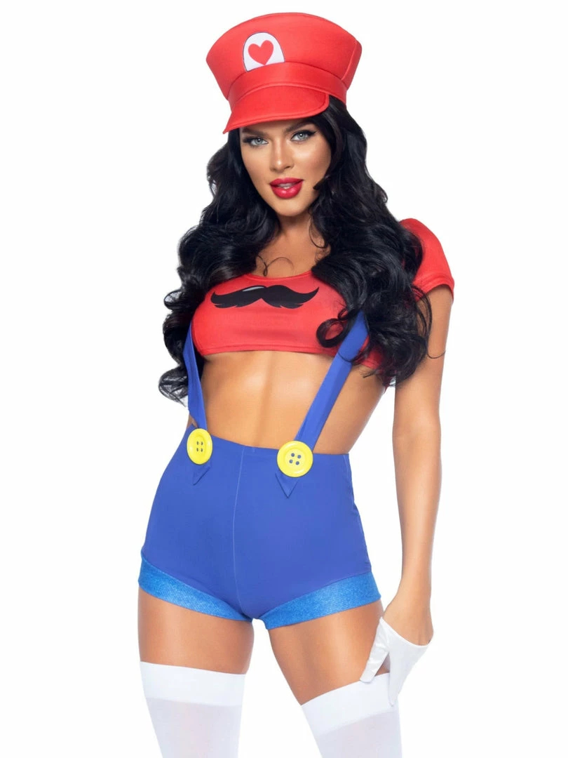 Leg Avenue Super Mario Brother Gamer Babe Sexy Costume Costumes 1 Leg Avenue Super Mario Brother Gamer Babe Sexy Costume Costumes