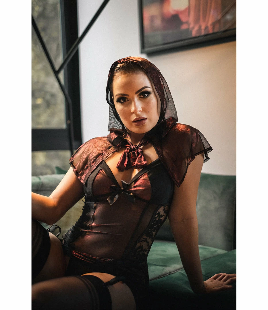 Fever Sexy Red Riding Hood Storybook Miss Red Role-Play Lingerie Set 4 Fever Sexy Red Riding Hood Storybook Miss Red Role-Play Lingerie Set