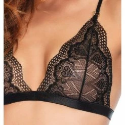 Leg Avenue Yours Tonight 2pc Sweetheart Scalloped Lace Bralette & Panty Set Lingerie 16 Leg Avenue Yours Tonight 2pc Sweetheart Scalloped Lace Bralette & Panty Set Lingerie