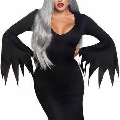 Leg Avenue High Slit Floor Length Bodycon Gothic Dress Halloween Costume Costumes