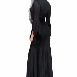 Leg Avenue High Slit Floor Length Bodycon Gothic Dress Halloween Costume Costumes