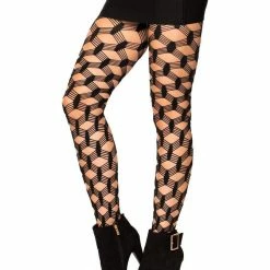 Leg Avenue Hosiery Hardcore Net Sexy Pantyhose 5 String Fishnets