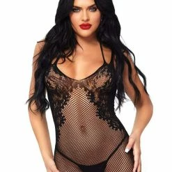 Leg Avenue Lingerie Take Me Now Fishnet & Lace Bodystocking Dress