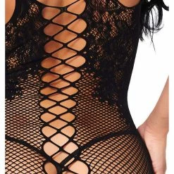 Leg Avenue Lingerie Take Me Now Fishnet & Lace Bodystocking Dress